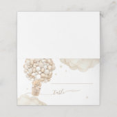 Teddy Bear Balloon Barly Wait Baby shower spel (Buitenkant ongevouwen)