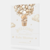 Teddy Bear Balloon Bearly Wait Baby shower bienven (Angle)