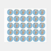 Teddy Bear BALLOON bedankt Labels (Vel)