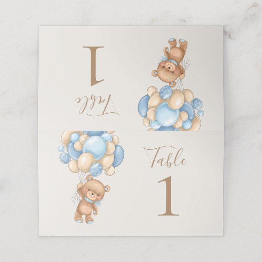 Teddy Bear Balloon Brown (Buitenkant ongevouwen)