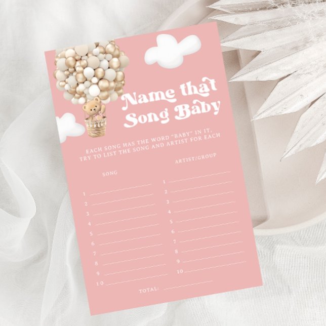 Teddy Bear Balloon Dat Song Meisje Baby shower Gam (Creator heeft geüpload)