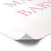 Teddy Bear Balloon Girl Baby shower Affiche de bie (Coin)