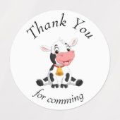 Teddy Bear BALLOON merci Étiquettes (Design 2)