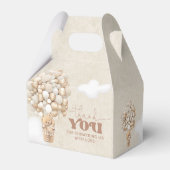 Teddy Bear Balloon Neutral Barly Wait Baby shower Bedankdoosjes (Achterkant)