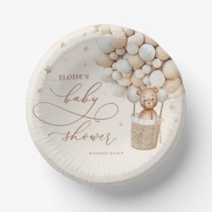 Teddy Bear Balloon Neutral Barly Wait Baby shower Papieren Kommen