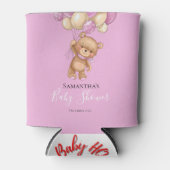 Teddy Bear Balloon PINK Koelbox Blikjeskoeler (Voorkant)