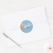Teddy Bear Balloon Ronde Sticker (Envelop)