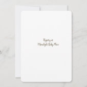 Teddy Bear Balloon Thème Baby shower Invitation (Dos)