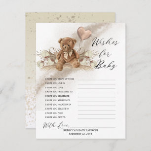 Teddy Bear Balloon wenst Baby