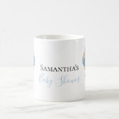 Teddy Bear Balloon White Blue Coffee Mok (Center)