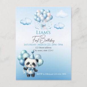 Teddy Bear Balloons Kinder Foto Birthday Briefkaart