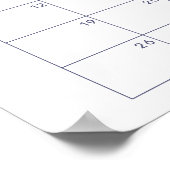 Teddy Bear Balloons Raad de vervaldatum Kalender Poster (Hoek)