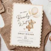 Teddy Bear Baloons-Baby shower Kaart