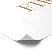 Teddy Bear Barly Wacht op de eerste verjaardag Poster (Hoek)