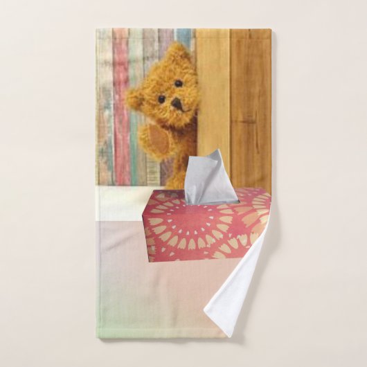 Teddy Bear Bathroom Towel sets Bad Handdoek (Handdoek)