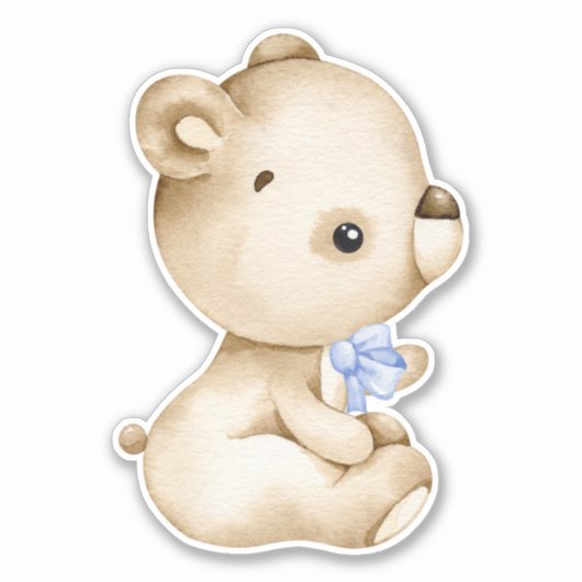 Teddy Bear Bear Bear Mignonne Animal Sticker (Devant)