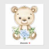 Teddy Bear Bear Bear Mignonne Animal Sticker (Feuille)