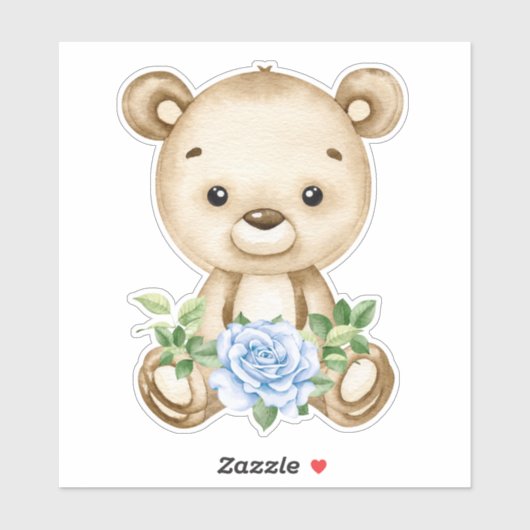 Teddy Bear Bear Bear Mignonne Animal Sticker (Feuille)