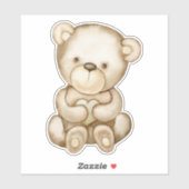 Teddy Bear Bear Bear Mignonne Animal Sticker (Feuille)