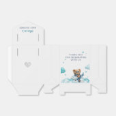 Teddy Bear Bearly Wait Baby shower Bedankdoosjes (Uitgevouwen)