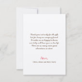 Teddy Bear Beary Beaucoup Baby shower Carte de rem (Dos)