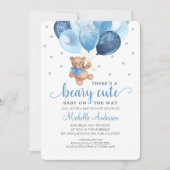 Teddy Bear Beary mignonne Baby shower Invitation (Devant)