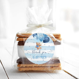 Teddy Bear Bedankt Favor Ronde Sticker