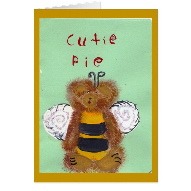 TEDDY BEAR BEE Card (Voorkant)