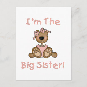 Teddy Bear Big Sister Tshirts en Gifts Briefkaart