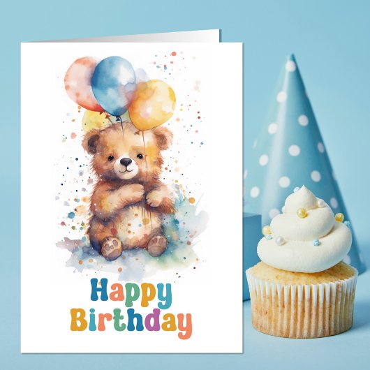 Teddy Bear Birthday Kaart