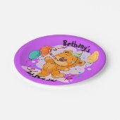 Teddy Bear Birthday Papieren Bordje (Gekanteld)
