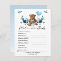 Teddy Bear Blue Ballon wil Baby gamen