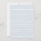 Teddy Bear Blue Balloon Boy Baby shower Kaart (Achterkant)