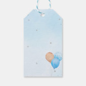 Teddy Bear Blue Balloons Gift Labels Cadeaulabel (Achterkant)