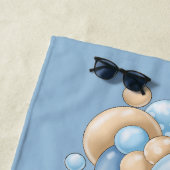 Teddy Bear Blue Balloons serviette de plage pour l (En situation)