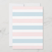 Teddy Bear Blue of Pink Gender onthullen Kaart (Achterkant)