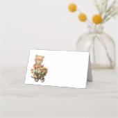 Teddy Bear Blue Rustic Floral (Voorkant)