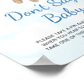 Teddy Bear Bon't say Baby Poster (Coin)