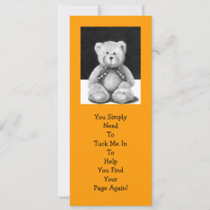 Teddy Bear BOOK MARK: Potlood Artwork