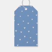 Teddy Bear Boy Baby shower Favor Cadeaulabel (Achterkant)