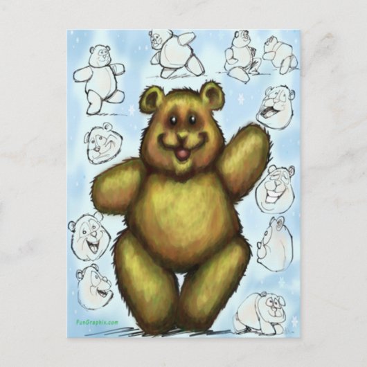 Teddy Bear Briefkaart (Voorkant)