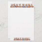 Teddy Bear Briefpapier (Voorkant / Achterkant)