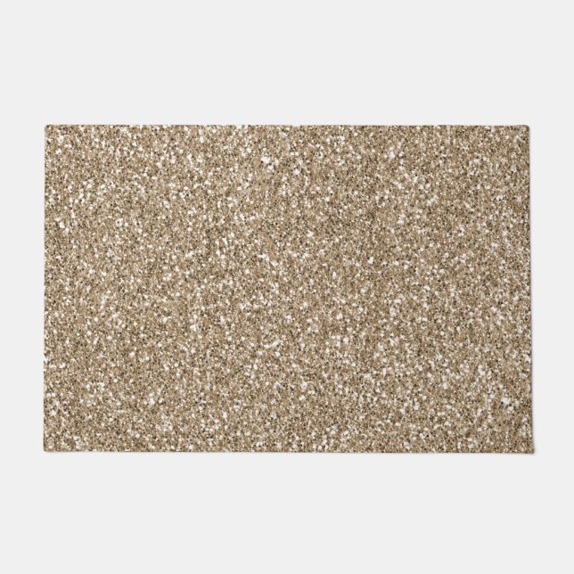 Teddy Bear Brown Glitter      Deurmat (Voorkant)