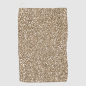 Teddy Bear Brown Glitter Golfhanddoek (Voorkant)
