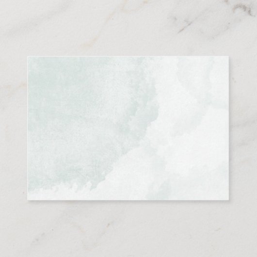 Teddy Bear Brown Sage Green Balloons Baby Informatiekaartje (Achterkant)