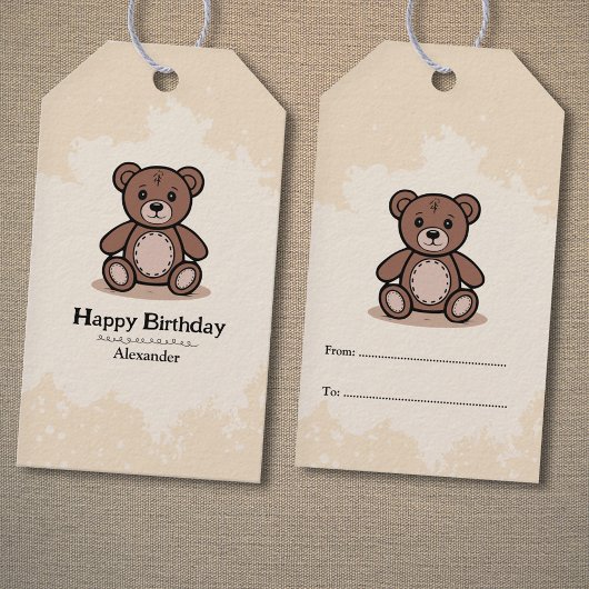 Teddy Bear Cadeaulabel