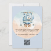 Teddy Bear Celestial Oh Boy Baby shower Invitation (Dos)