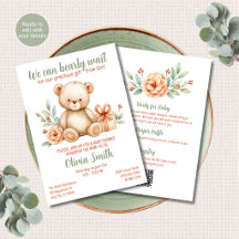 Teddy Bear Christelijke Baby Shower Alles in Eén Q