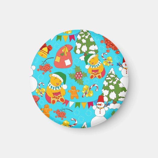 Teddy Bear Christmas: Kind-vriendelijk. Magneet (Voorkant)