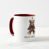 Teddy Bear Christmas Mok (Voorkant links)